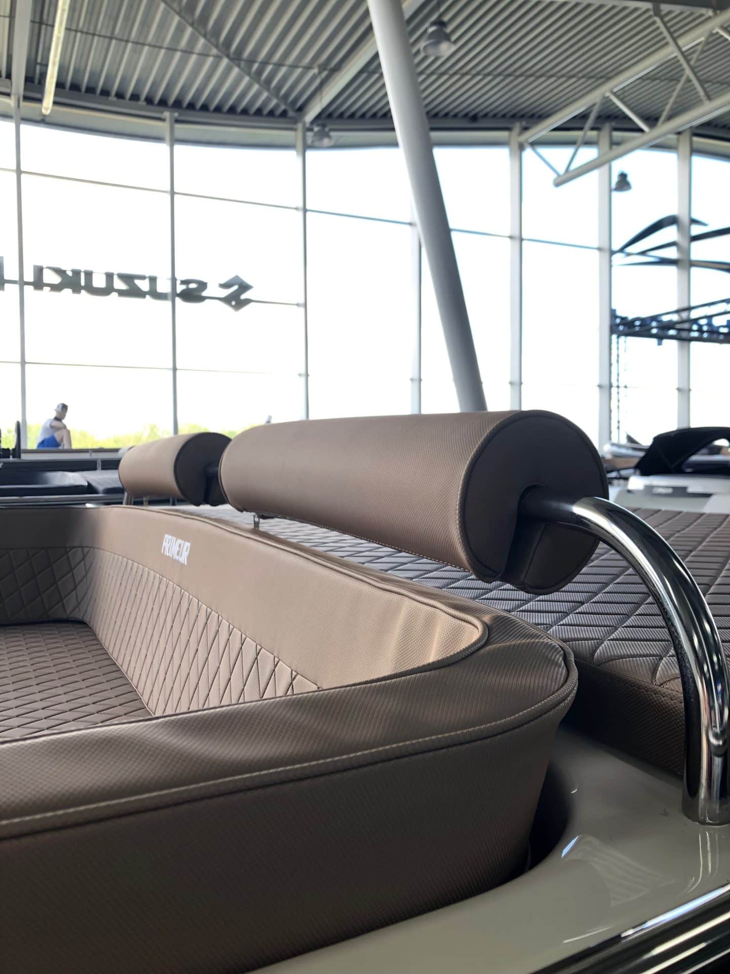 RVS railing voor extra hoge rugkussens (inclusief 2 kussens) [595